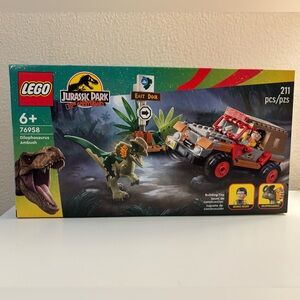 NWT | Lego Jurassic Park | Dilophosaurus Ambush | 30TH ANNIVERSARY EDITION